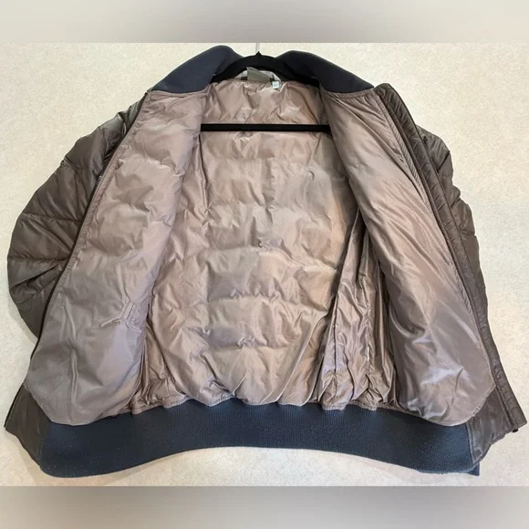 Athleta Taupe Quilted Bomber Jacket - Picture 5 of 7